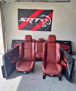 Dodge Charger SRT Hellcat Red Leather Interior Upgrade: Complete Set (Excellent Condition)
