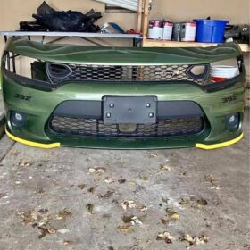 Dodge Charger Scat Pack 392 Front Bumper in Striking Green with Yellow Accents
