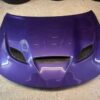 Dodge Charger Purple Custom Hood with Vents