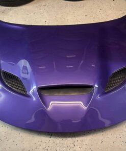 Dodge Charger Purple Custom Hood with Vents