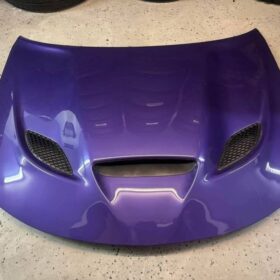 Dodge Charger Purple Custom Hood with Vents