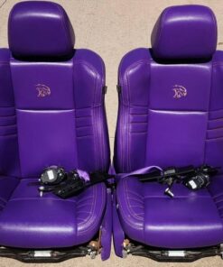 Dodge Hellcat Purple Leather Front Seats