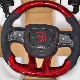 2015-2023 dodge charger hellcat carbon fiber steering wheel
